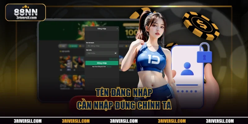 Tên đăng nhập cần nhập đúng chính tả